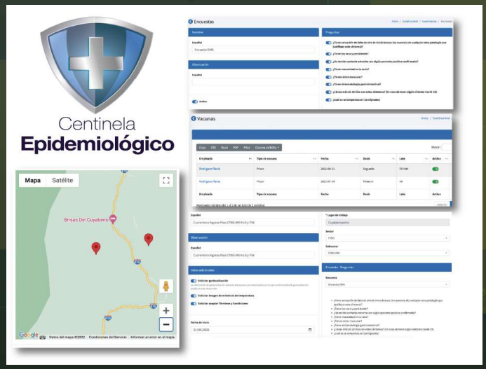 Módulo: Centinela Epidemiológico (COVID-CONTROL). Software de Salud Laboral